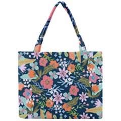 Flower Floral Background Painting Mini Tote Bag by danenraven