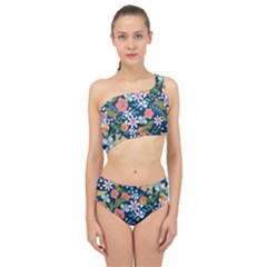 Flower Floral Background Painting Spliced Up Two Piece Swimsuit by danenraven