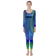 Space Design Abstract Sky Storm Long Sleeve Catsuit by danenraven