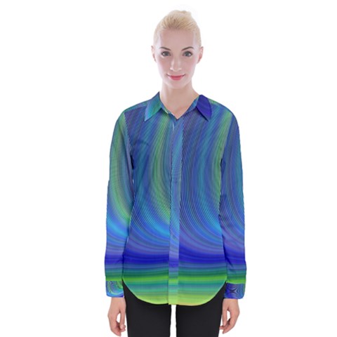 Space Design Abstract Sky Storm Womens Long Sleeve Shirt by danenraven