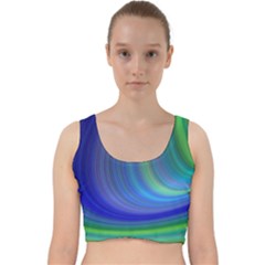 Space Design Abstract Sky Storm Velvet Racer Back Crop Top by danenraven