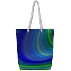 Space Design Abstract Sky Storm Full Print Rope Handle Tote (small) by danenraven