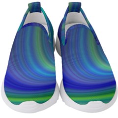 Space Design Abstract Sky Storm Kids  Slip On Sneakers by danenraven