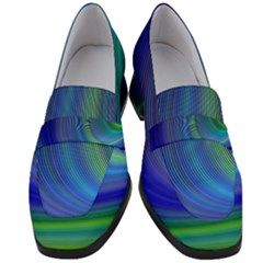 Space Design Abstract Sky Storm Women s Chunky Heel Loafers by danenraven