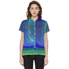 Space Design Abstract Sky Storm Short Sleeve Pocket Shirt by danenraven