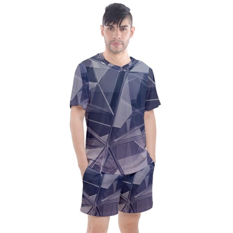 Background Abstract Minimal Men s Mesh Tee And Shorts Set by danenraven