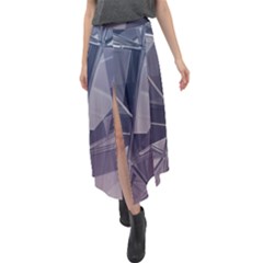 Background Abstract Minimal Velour Split Maxi Skirt by danenraven