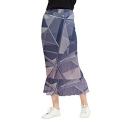 Background Abstract Minimal Maxi Fishtail Chiffon Skirt by danenraven