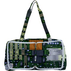 Illustration Motherboard Pc Computer Multi Function Bag by danenraven