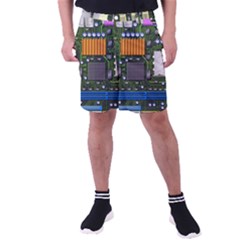 Illustration Motherboard Pc Computer Men s Pocket Shorts by danenraven