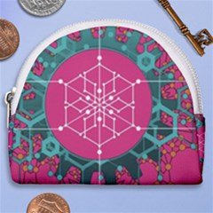 Blockchain Networking Digitization Horseshoe Style Canvas Pouch by Wegoenart