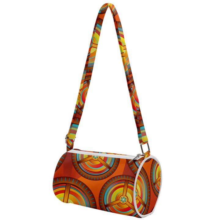 Shield Background Texture Pattern Mini Cylinder Bag