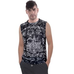 Background Burnout Template Doodle Men s Regular Tank Top by Wegoenart