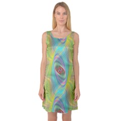 Ellipse Pattern Elliptical Abstract Sleeveless Satin Nightdress by Wegoenart