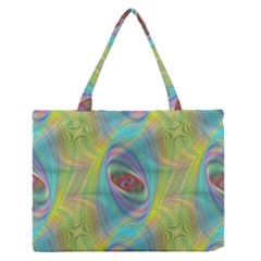 Ellipse Pattern Elliptical Abstract Zipper Medium Tote Bag by Wegoenart