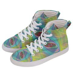 Ellipse Pattern Elliptical Abstract Women s Hi-top Skate Sneakers by Wegoenart