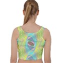 Ellipse Pattern Elliptical Abstract Velvet Racer Back Crop Top View2