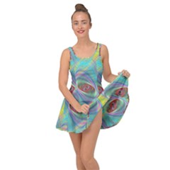 Ellipse Pattern Elliptical Abstract Inside Out Casual Dress by Wegoenart