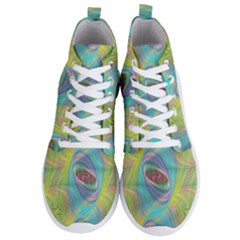 Ellipse Pattern Elliptical Abstract Men s Lightweight High Top Sneakers by Wegoenart