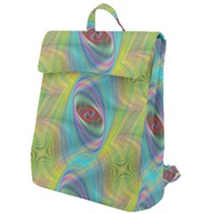 Ellipse Pattern Elliptical Abstract Flap Top Backpack by Wegoenart