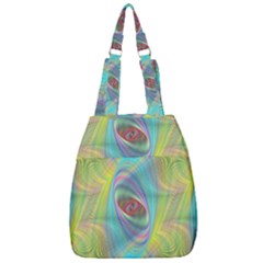 Ellipse Pattern Elliptical Abstract Center Zip Backpack by Wegoenart