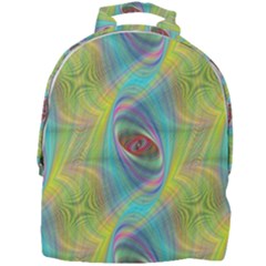 Ellipse Pattern Elliptical Abstract Mini Full Print Backpack by Wegoenart