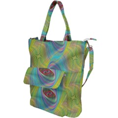 Ellipse Pattern Elliptical Abstract Shoulder Tote Bag by Wegoenart