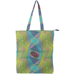 Ellipse Pattern Elliptical Abstract Double Zip Up Tote Bag by Wegoenart