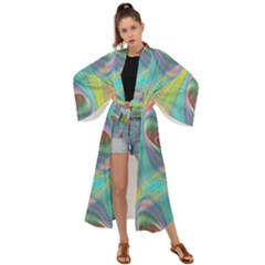 Ellipse Pattern Elliptical Abstract Maxi Kimono by Wegoenart