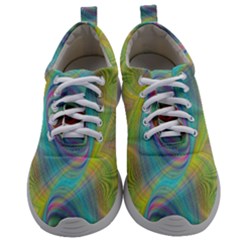 Ellipse Pattern Elliptical Abstract Mens Athletic Shoes by Wegoenart