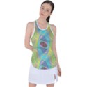 Ellipse Pattern Elliptical Abstract Racer Back Mesh Tank Top View1