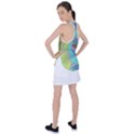 Ellipse Pattern Elliptical Abstract Racer Back Mesh Tank Top View2