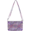 Purple Background Abstract Pattern Double Gusset Crossbody Bag View1