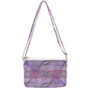 Purple Background Abstract Pattern Double Gusset Crossbody Bag View2