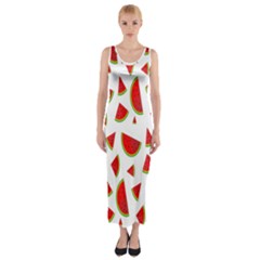 Fruit Fitted Maxi Dress by nateshop