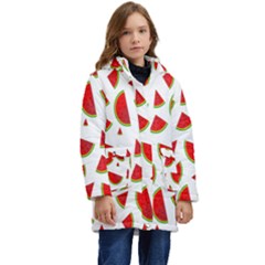 Fruit Kid s Hooded Longline Puffer Jacket by nateshop