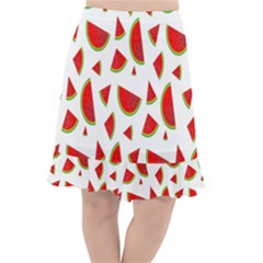 Fruit Fishtail Chiffon Skirt by nateshop