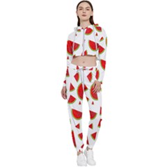 Fruit Cropped Zip Up Lounge Set by nateshop