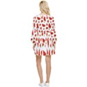 Fruit Tiered Long Sleeve Mini Dress View2