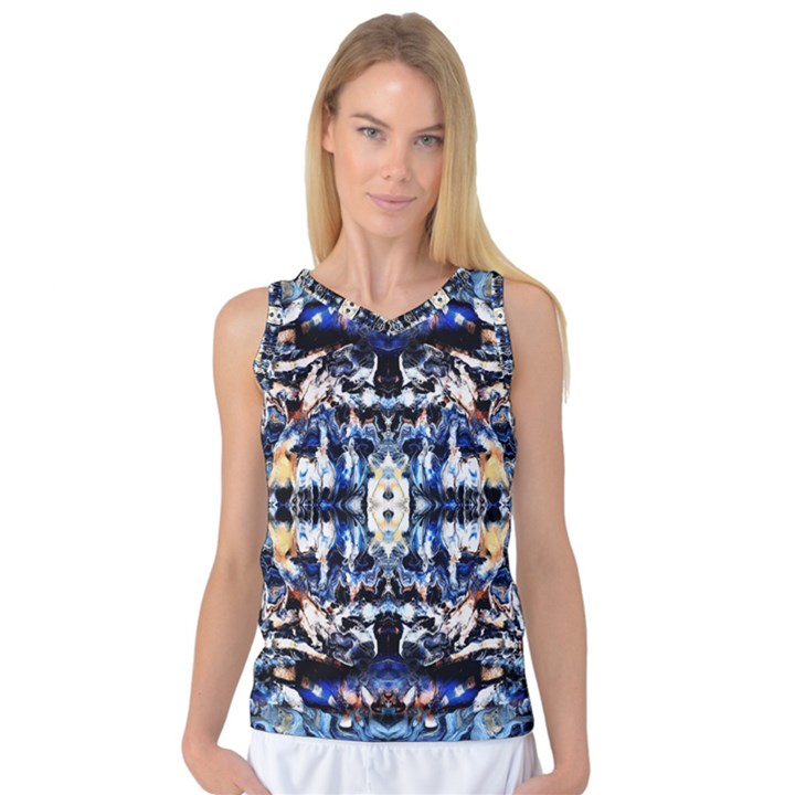 Cobalt symmetry Women s Basketball Tank Top