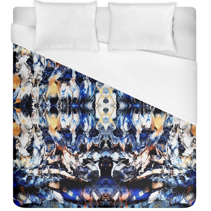 Cobalt symmetry Duvet Cover (King Size)