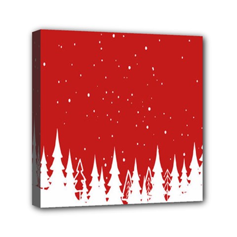 Merry Cristmas,royalty Mini Canvas 6  X 6  (stretched) by nateshop