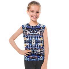 Cobalt Symmetry Kids  Mesh Tank Top