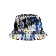 Cobalt Symmetry Inside Out Bucket Hat (kids) by kaleidomarblingart