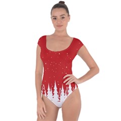 Merry Cristmas,royalty Short Sleeve Leotard  by nateshop