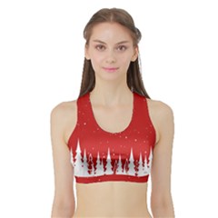 Merry Cristmas,royalty Sports Bra With Border by nateshop