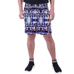 Cobalt Symmetry Men s Pocket Shorts by kaleidomarblingart