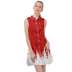 Merry Cristmas,royalty Sleeveless Shirt Dress