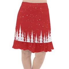 Merry Cristmas,royalty Fishtail Chiffon Skirt by nateshop