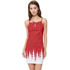 Merry Cristmas,royalty Summer Tie Front Dress by nateshop